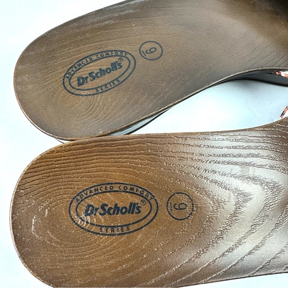 Dr Scholls Advanced Comfort Slides 9 Striped Slip On Sandals Womens Brand New - Picture 3 of 7